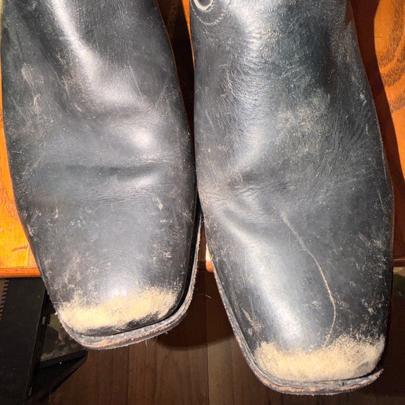 Frye Black Leather Square Toe Boots - Picture 2 of 10